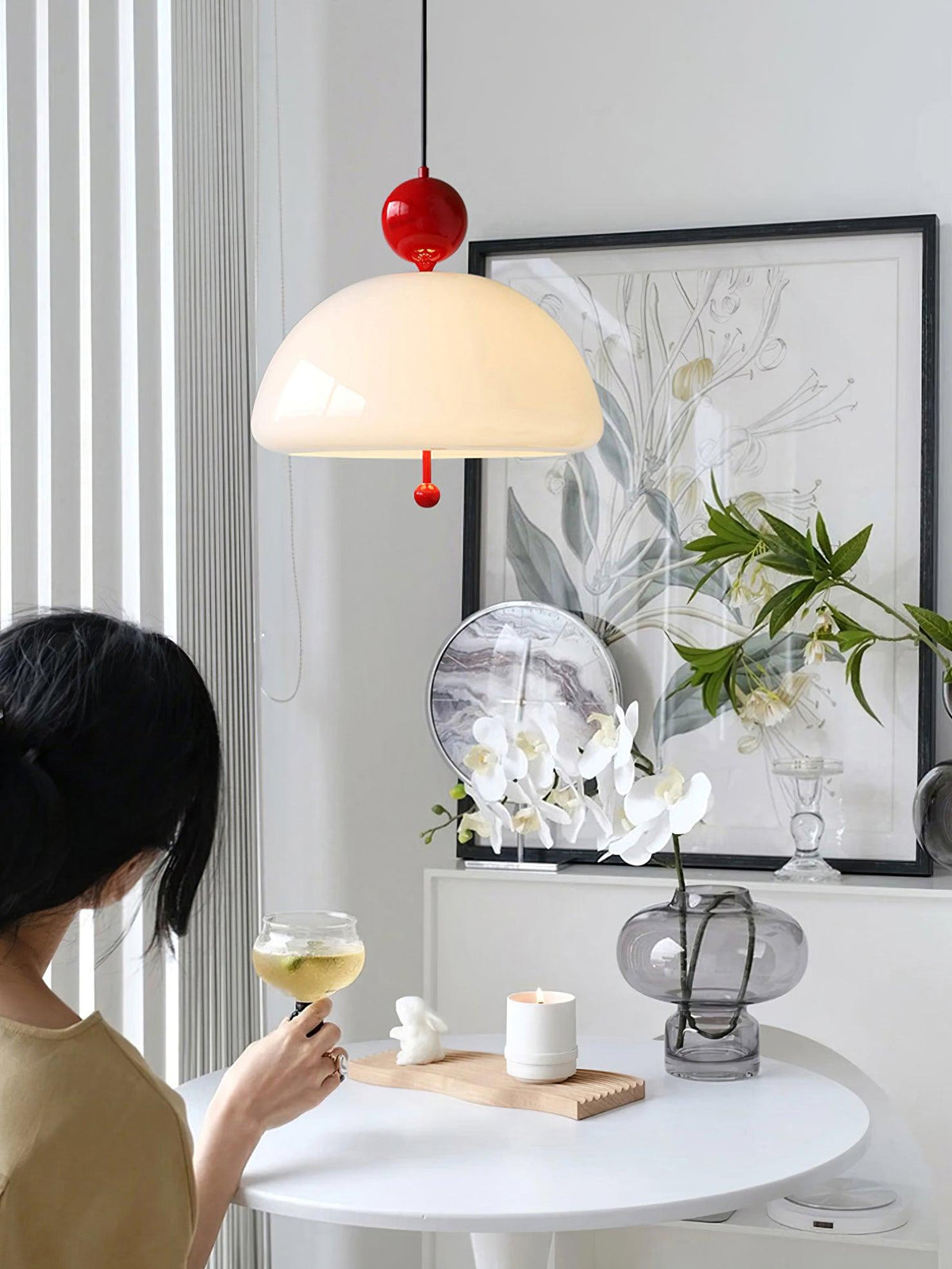 Verona Glass Pendant Lamp 15.7"