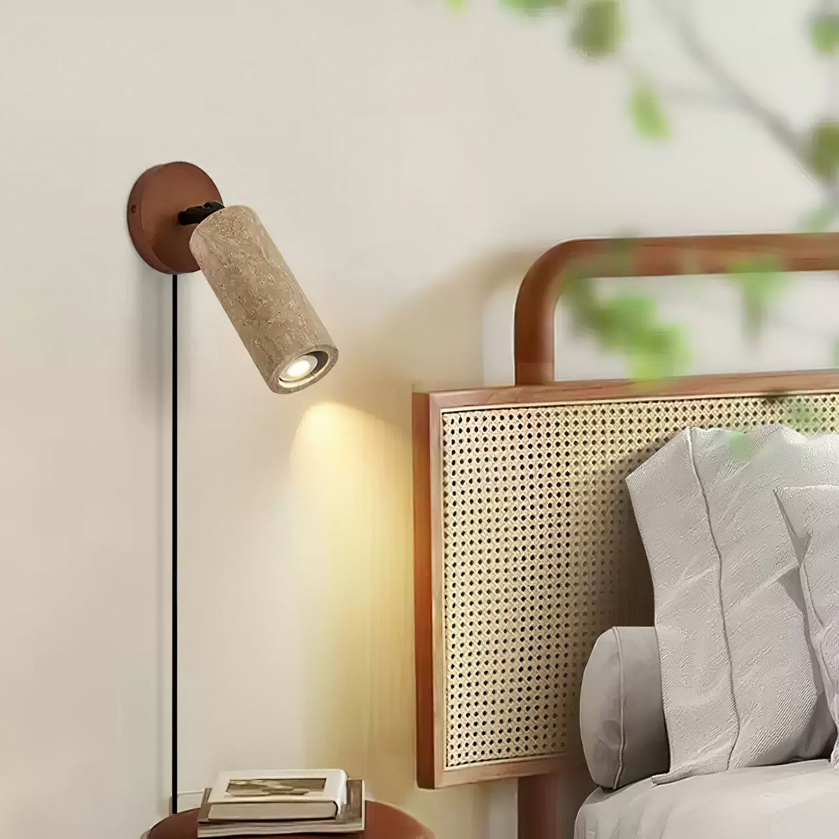 Versa Stone Adjustable Plug-in Wall Light