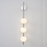 Vertical Globe Plug-in Wall Lamp