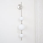 Vertical Globe Plug-in Wall Lamp