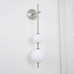 Vertical Globe Plug-in Wall Lamp