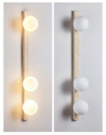 Vertical Travertine Wall Sconce