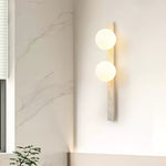 Vertical Travertine Wall Sconce