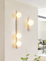 Vertical Travertine Wall Sconce