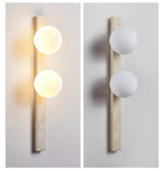 Vertical Travertine Wall Sconce