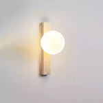 Vertical Travertine Wall Sconce