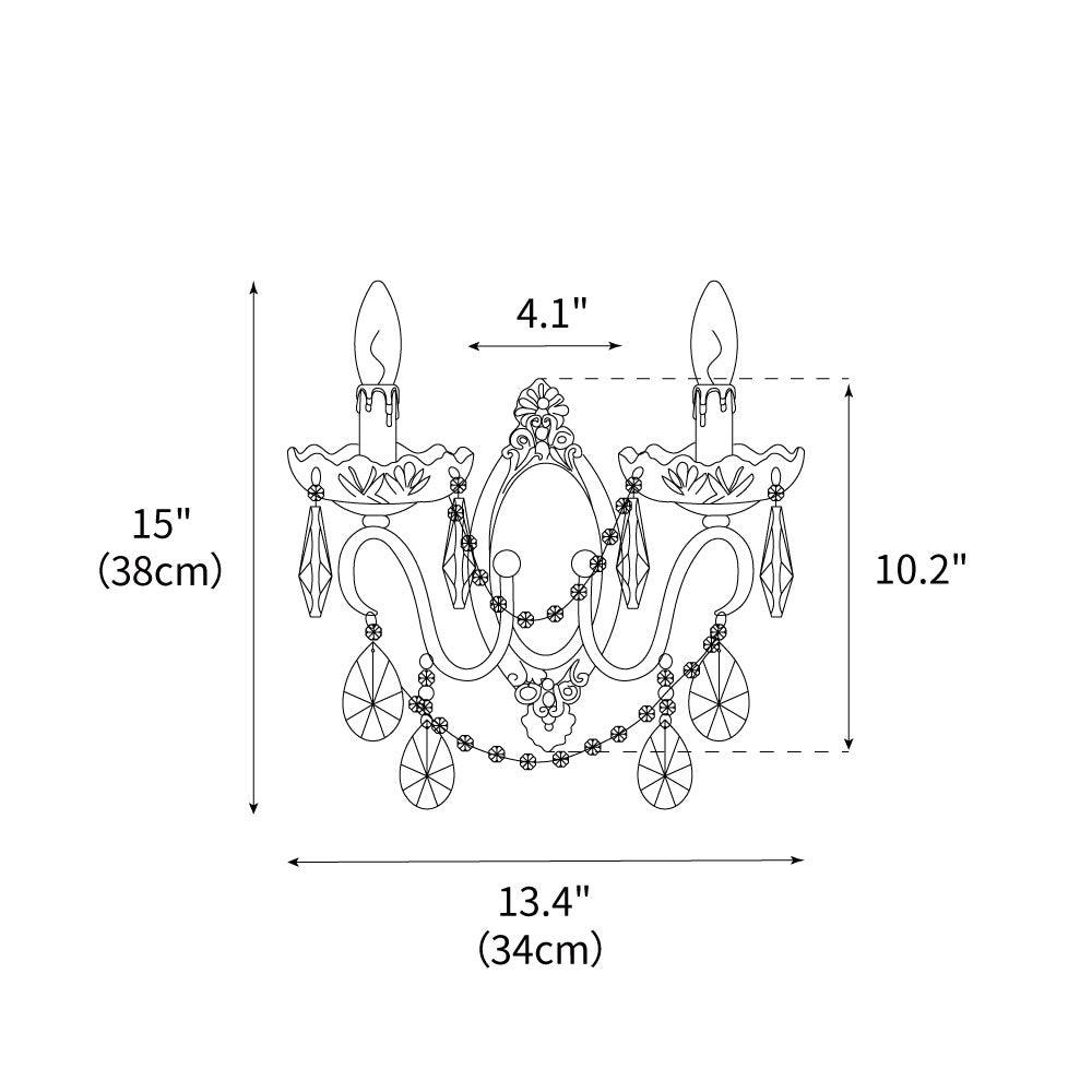 Victoria Crystal Wall Sconce