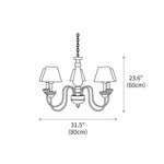Vincent 5 - Light Classic Traditional Chandelier 31.5"