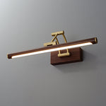 Walnut Color Linear Adjustable Wall Light