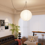 Akari A Round Swag Light