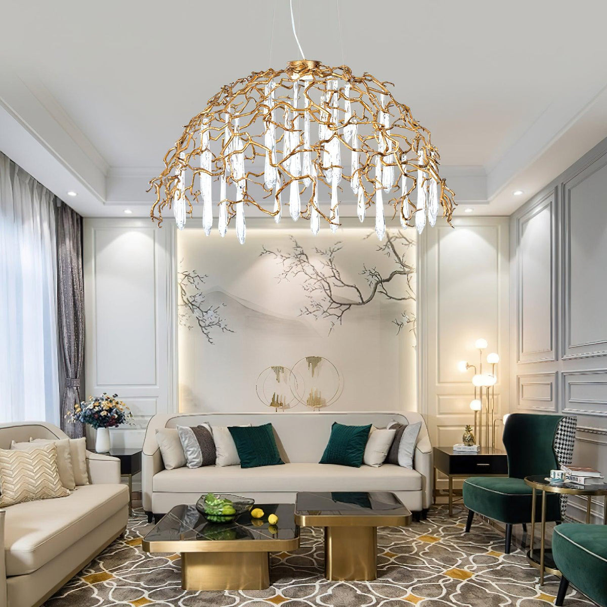 Water Dome Chandelier 41.3"