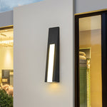 Minimalist LED Waterproof Black Modern Outdoor Wall Lamp Exterior Lights