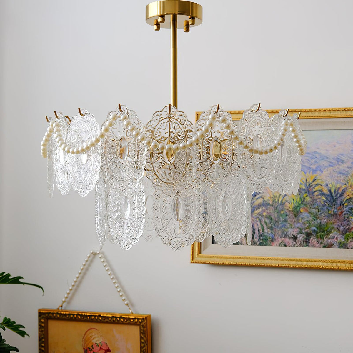 Wave Pearl Chandelier