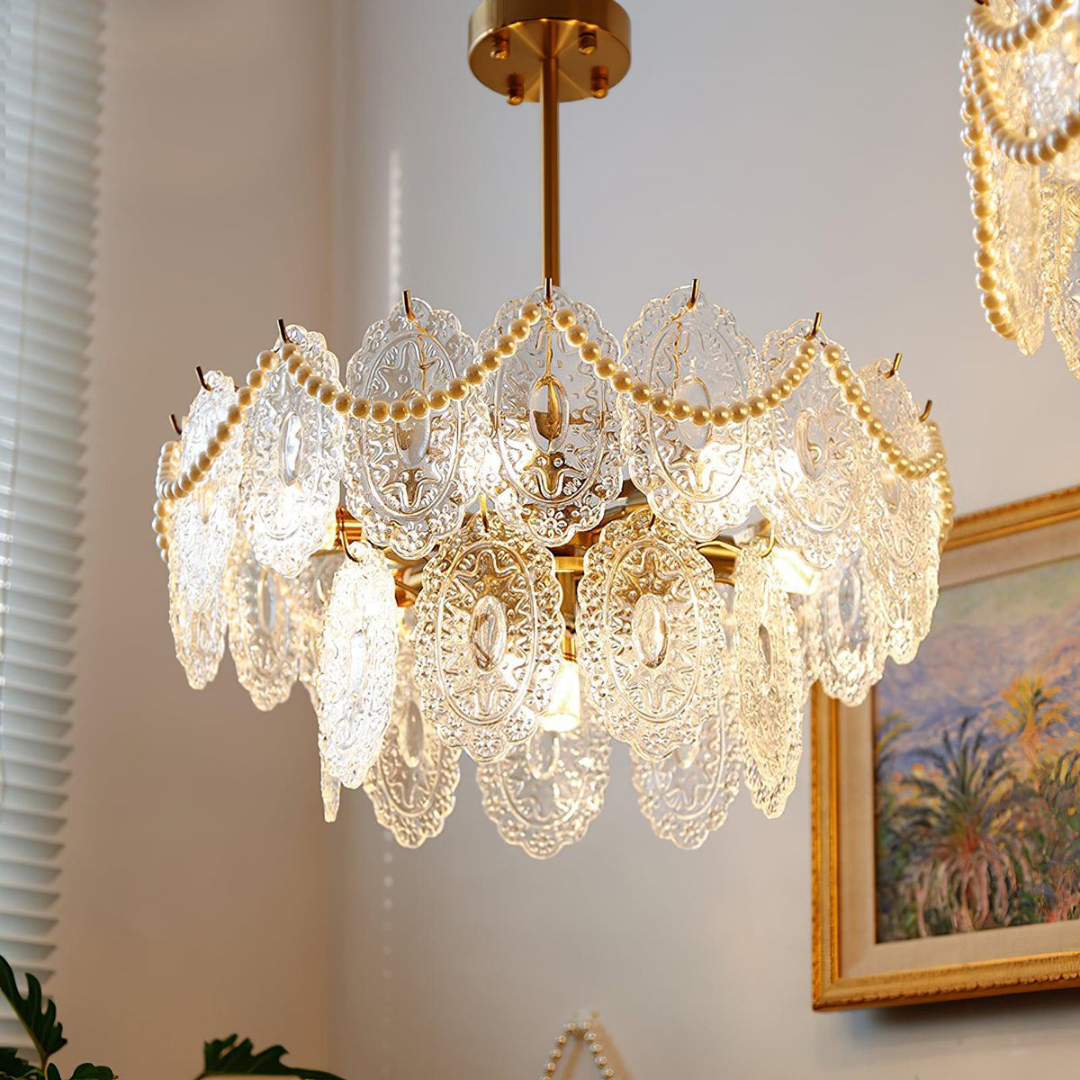 Wave Pearl Chandelier