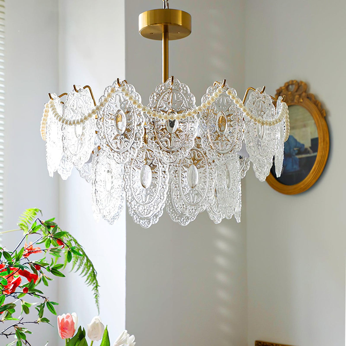 Wave Pearl Chandelier