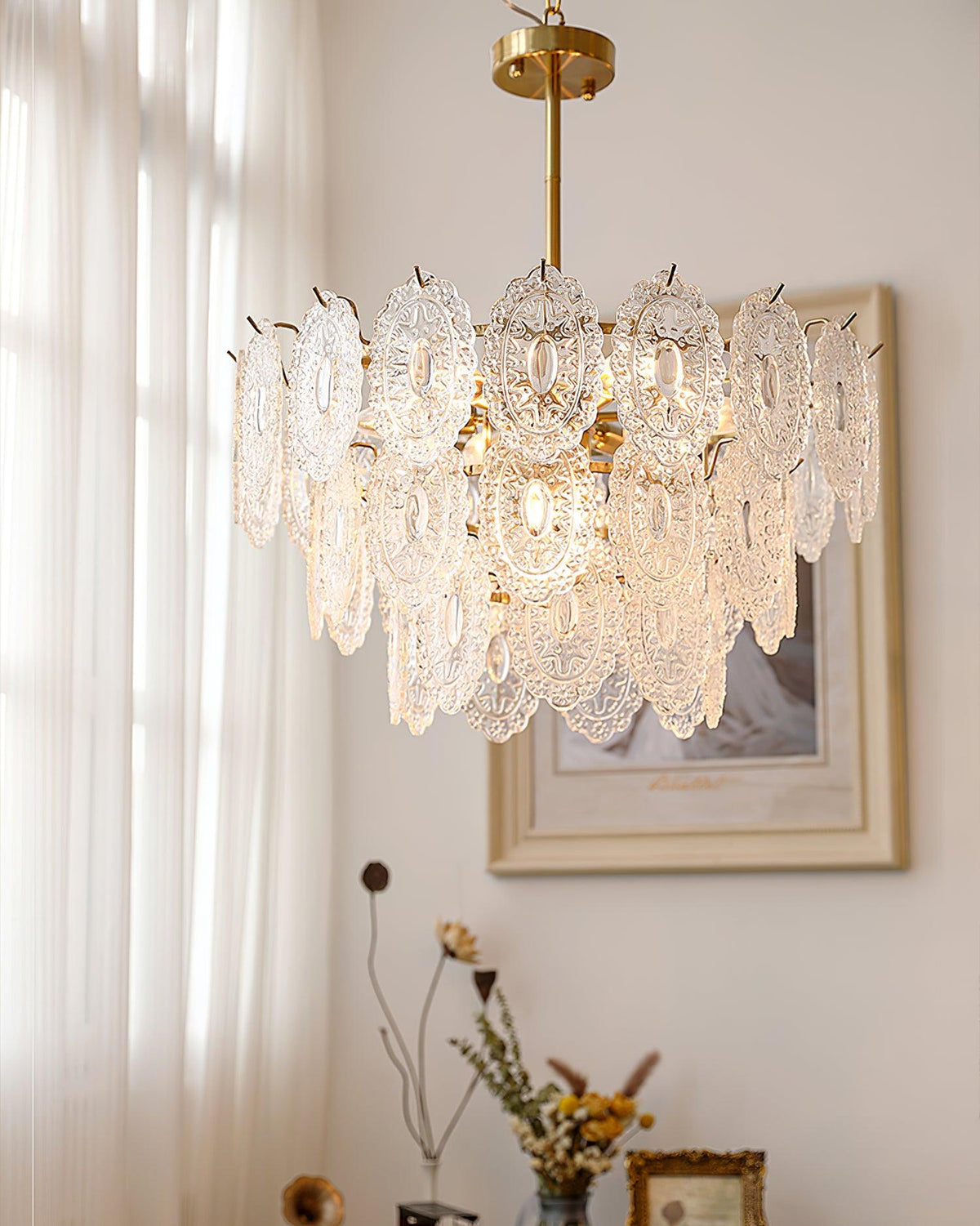Wave Pearl Chandelier