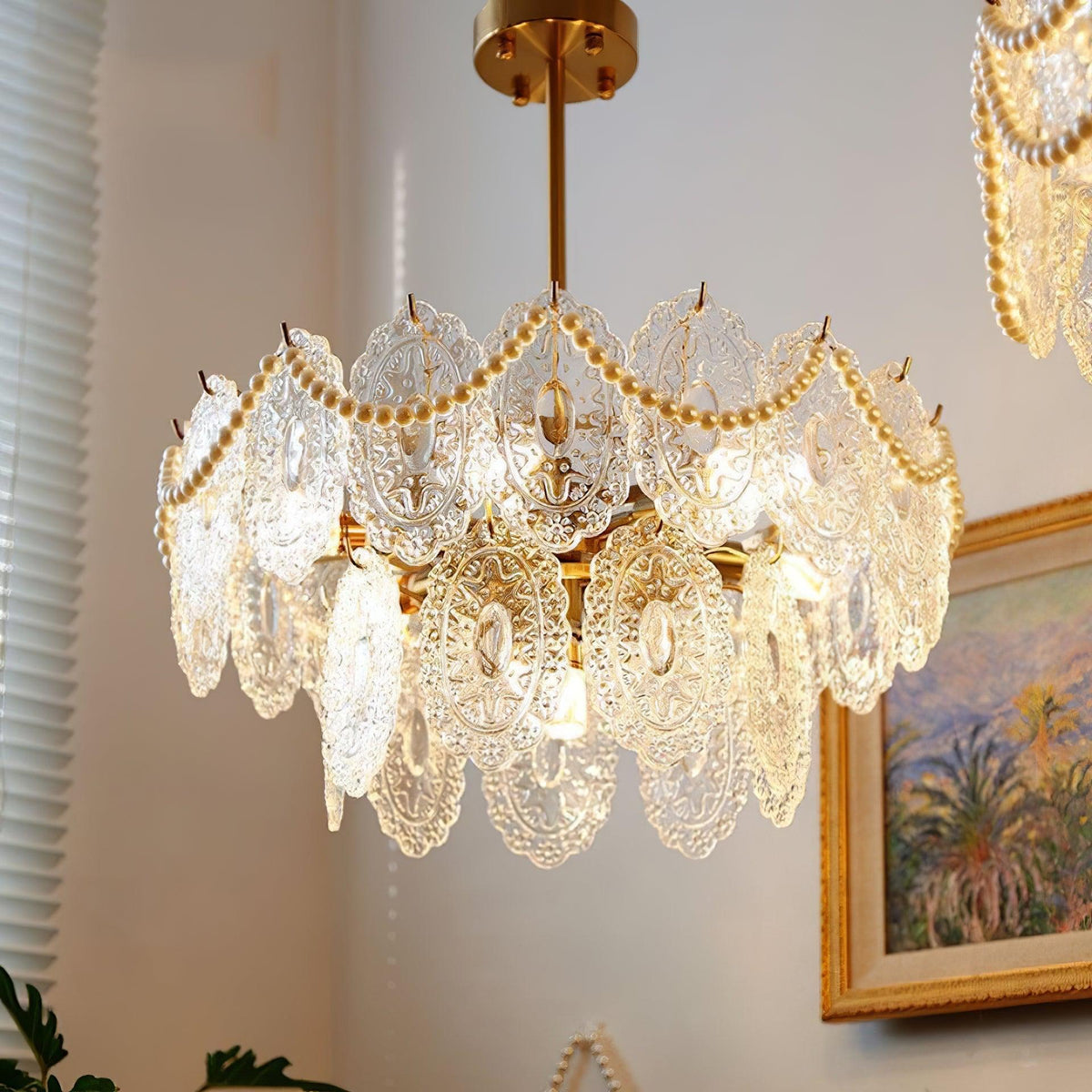Wave Pearl Chandelier