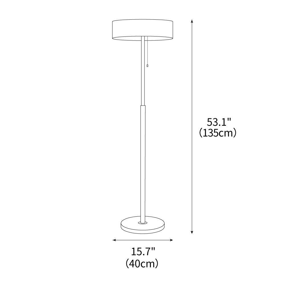 White Galaxy Floor Lamp 15.7"