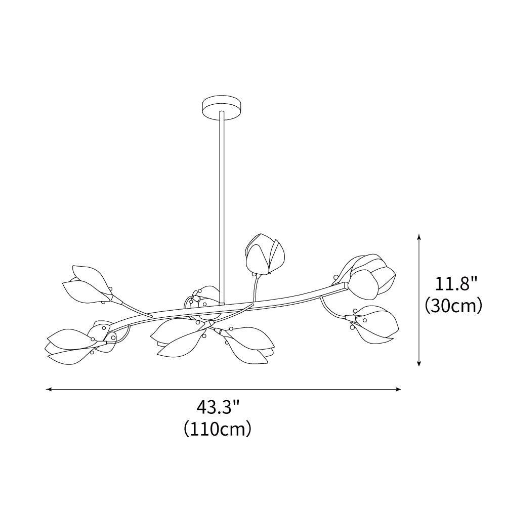 Porcelain Magnolia Chandelier