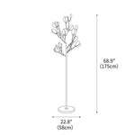 Porcelain Magnolia Floor Lamp 22.8"