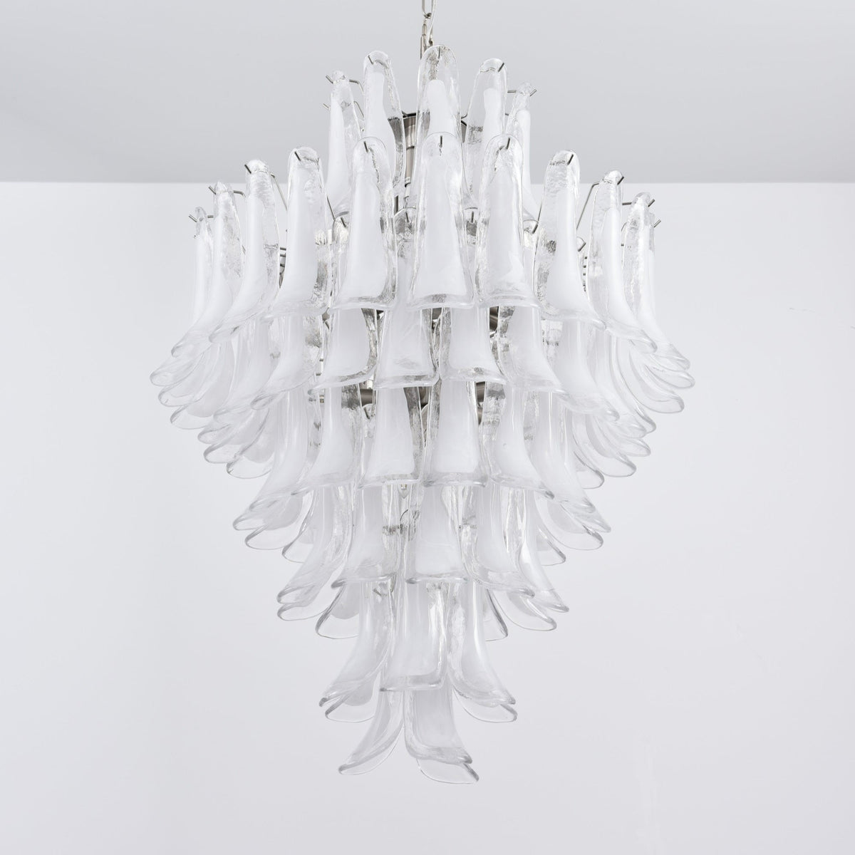 White Cloud Glass Petals Chandelier