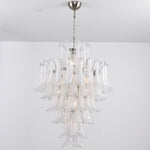White Cloud Glass Petals Chandelier