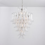 White Cloud Glass Petals Chandelier