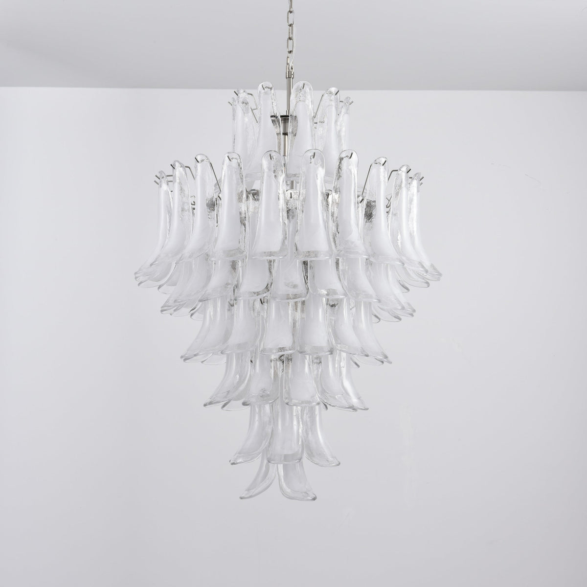 White Cloud Glass Petals Chandelier