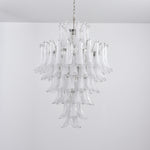 White Cloud Glass Petals Chandelier