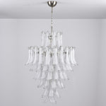 White Cloud Glass Petals Chandelier