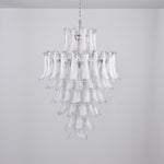 White Cloud Glass Petals Chandelier