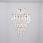 White Cloud Glass Petals Chandelier