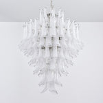 White Cloud Glass Petals Chandelier