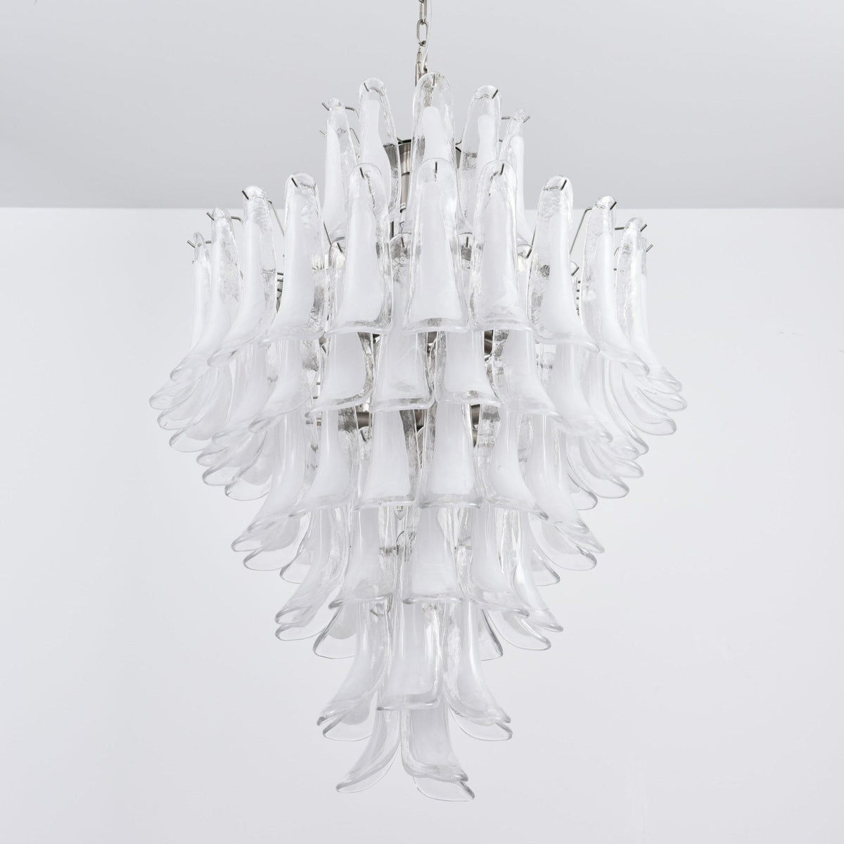 White Cloud Glass Petals Chandelier