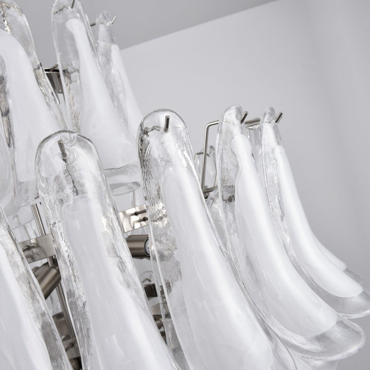 White Cloud Glass Petals Chandelier