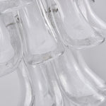 White Cloud Glass Petals Chandelier
