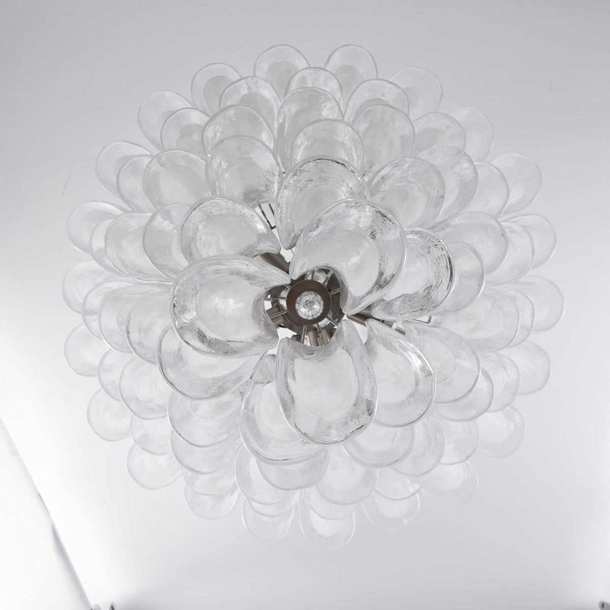 White Cloud Glass Petals Chandelier