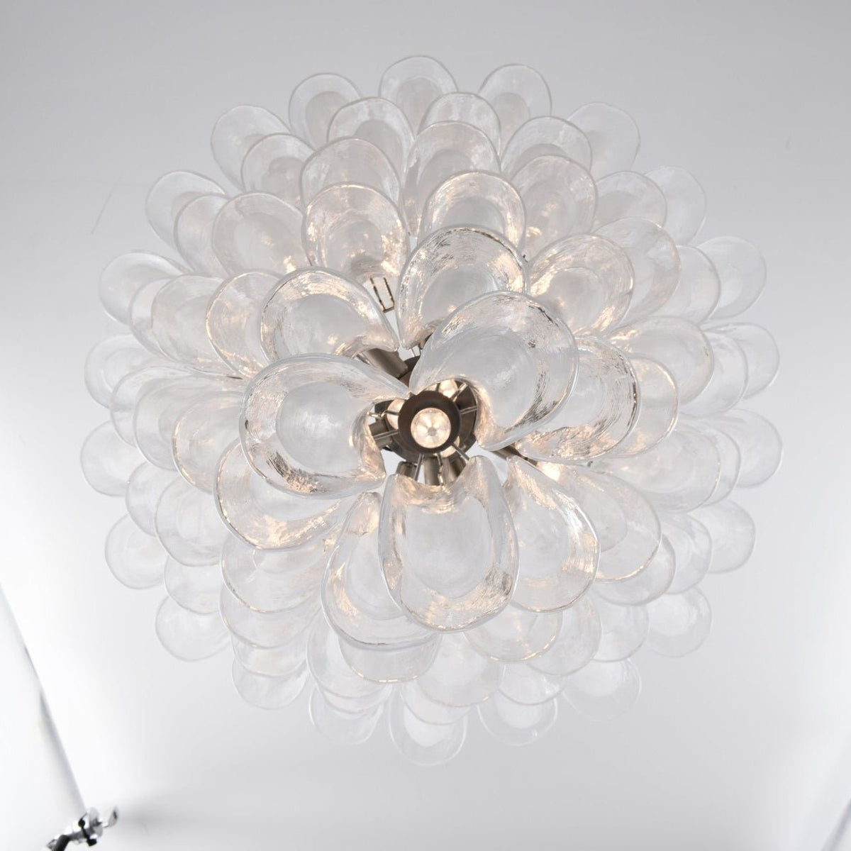 White Cloud Glass Petals Chandelier