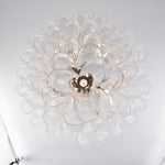 White Cloud Glass Petals Chandelier