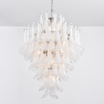 White Cloud Glass Petals Chandelier