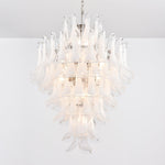 White Cloud Glass Petals Chandelier