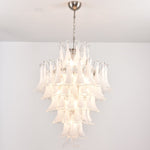 White Cloud Glass Petals Chandelier