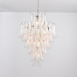 White Cloud Glass Petals Chandelier