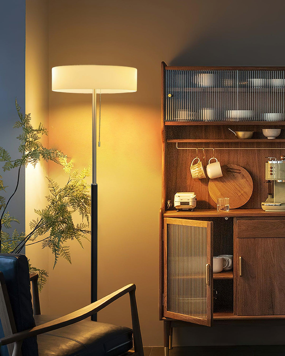 White Galaxy Floor Lamp 15.7"