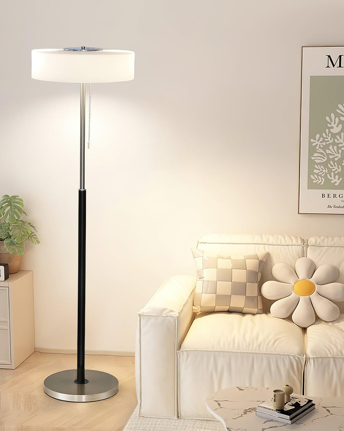 White Galaxy Floor Lamp 15.7"