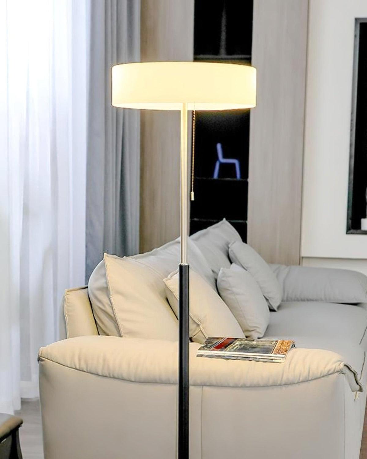 White Galaxy Floor Lamp 15.7"