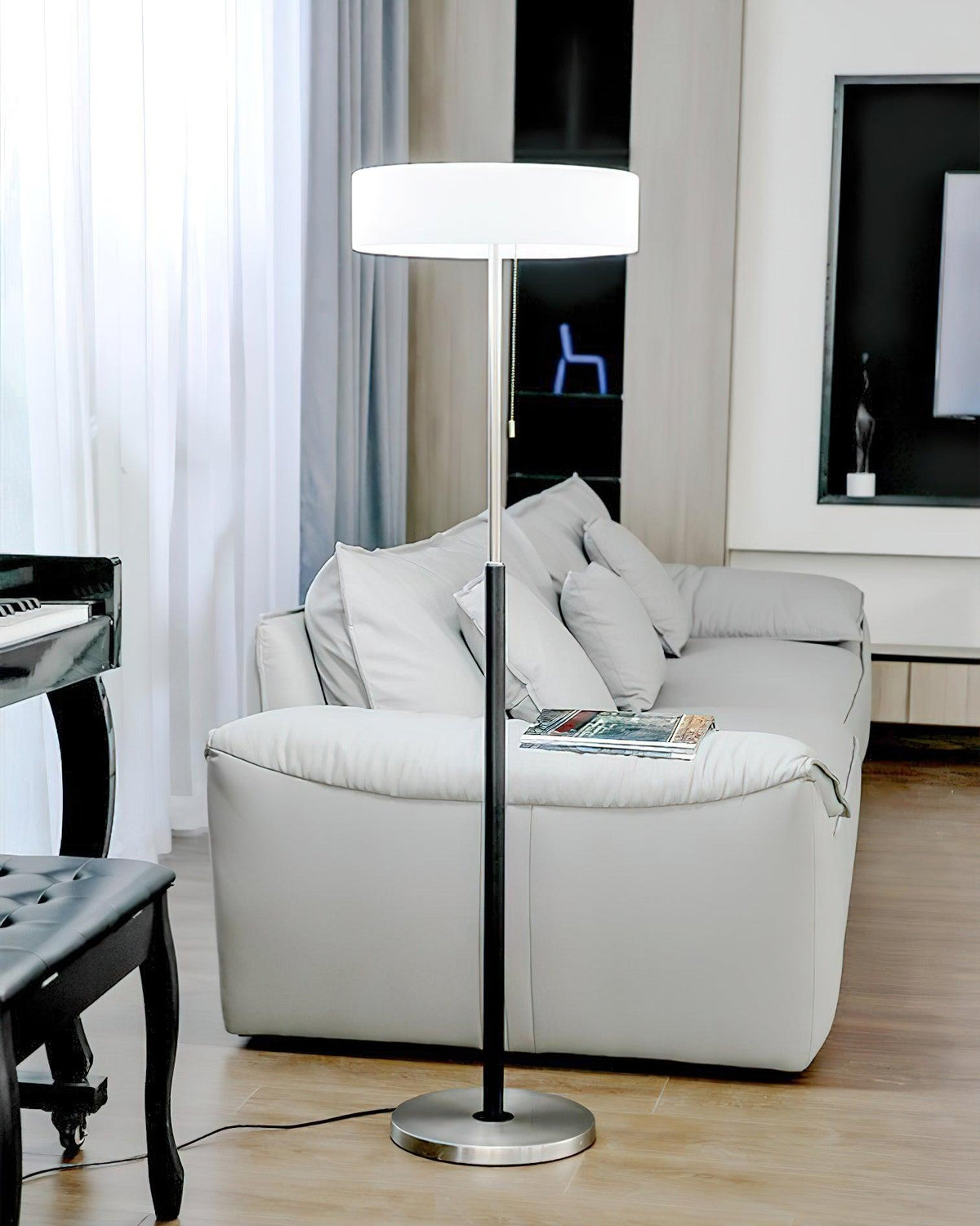 White Galaxy Floor Lamp 15.7"