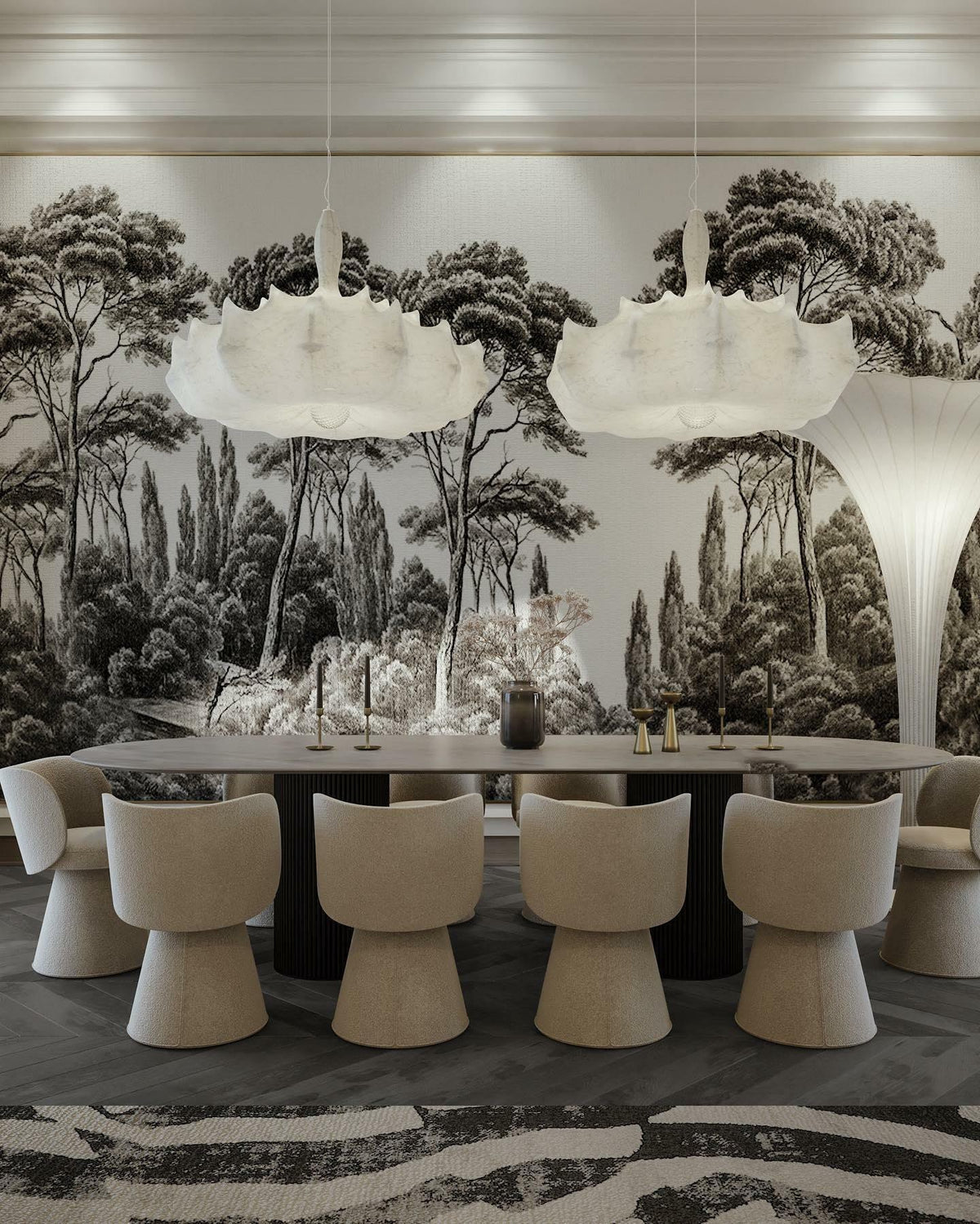 White Ghost Chandelier