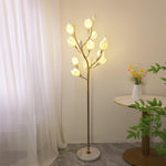 Porcelain Magnolia Floor Lamp 22.8"