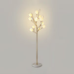 Porcelain Magnolia Floor Lamp 22.8"